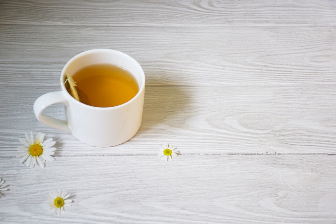 Cup of herbal tea ready for traditional chinese liver and stress formulas