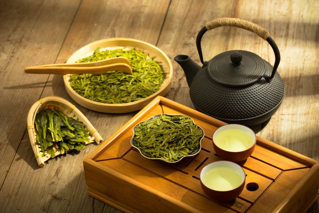 Tea preparation scene illustrating ways to use ginkgo biloba for memory