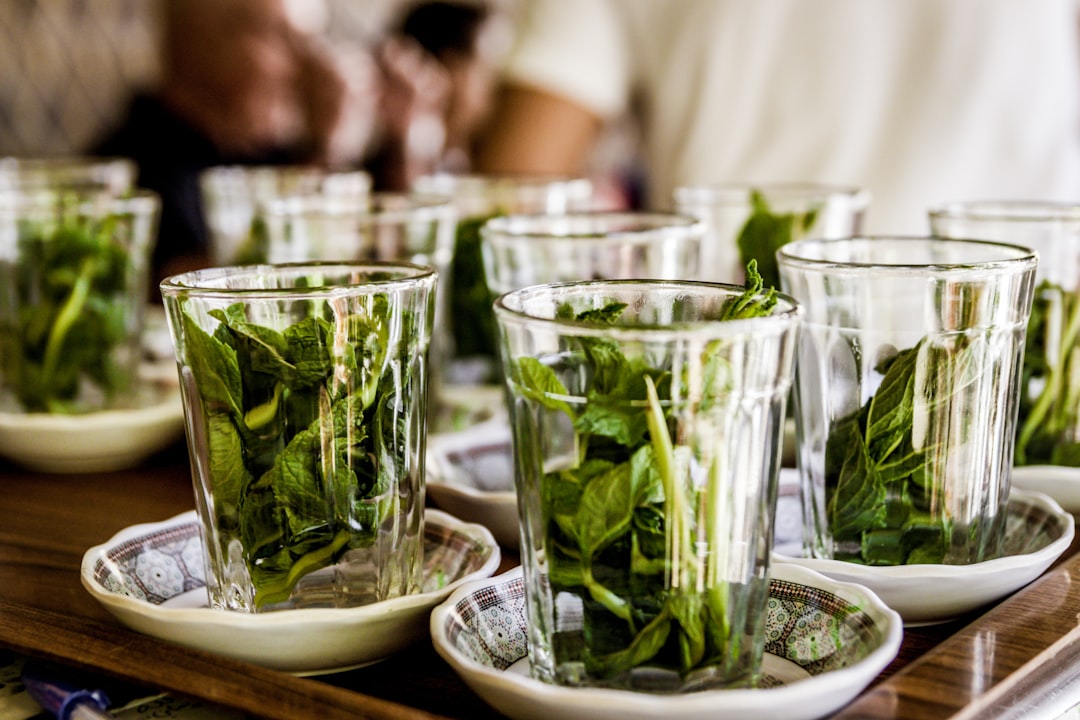 Peppermint for digestion served as a fresh mint tea