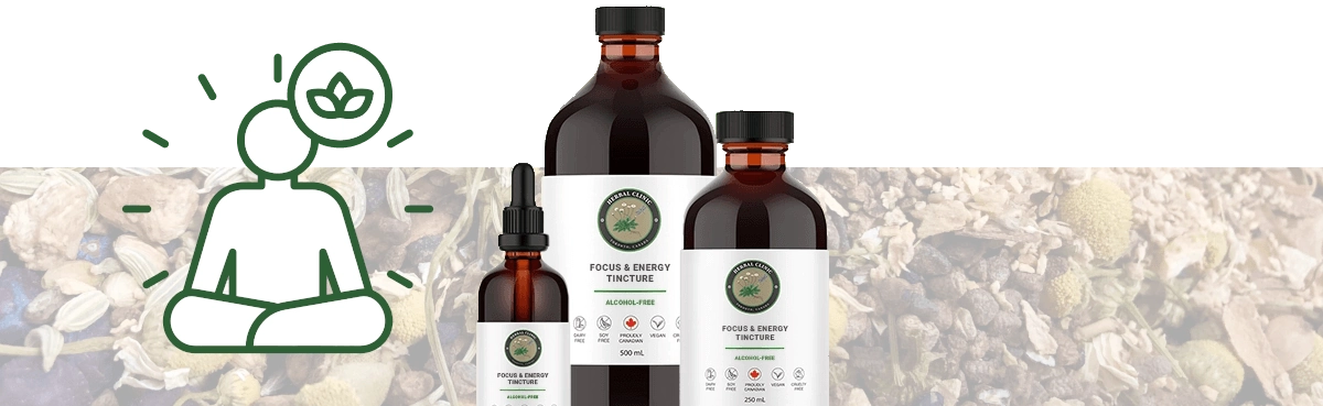 Herbal Clinic: focus energy banner 1 tab opt